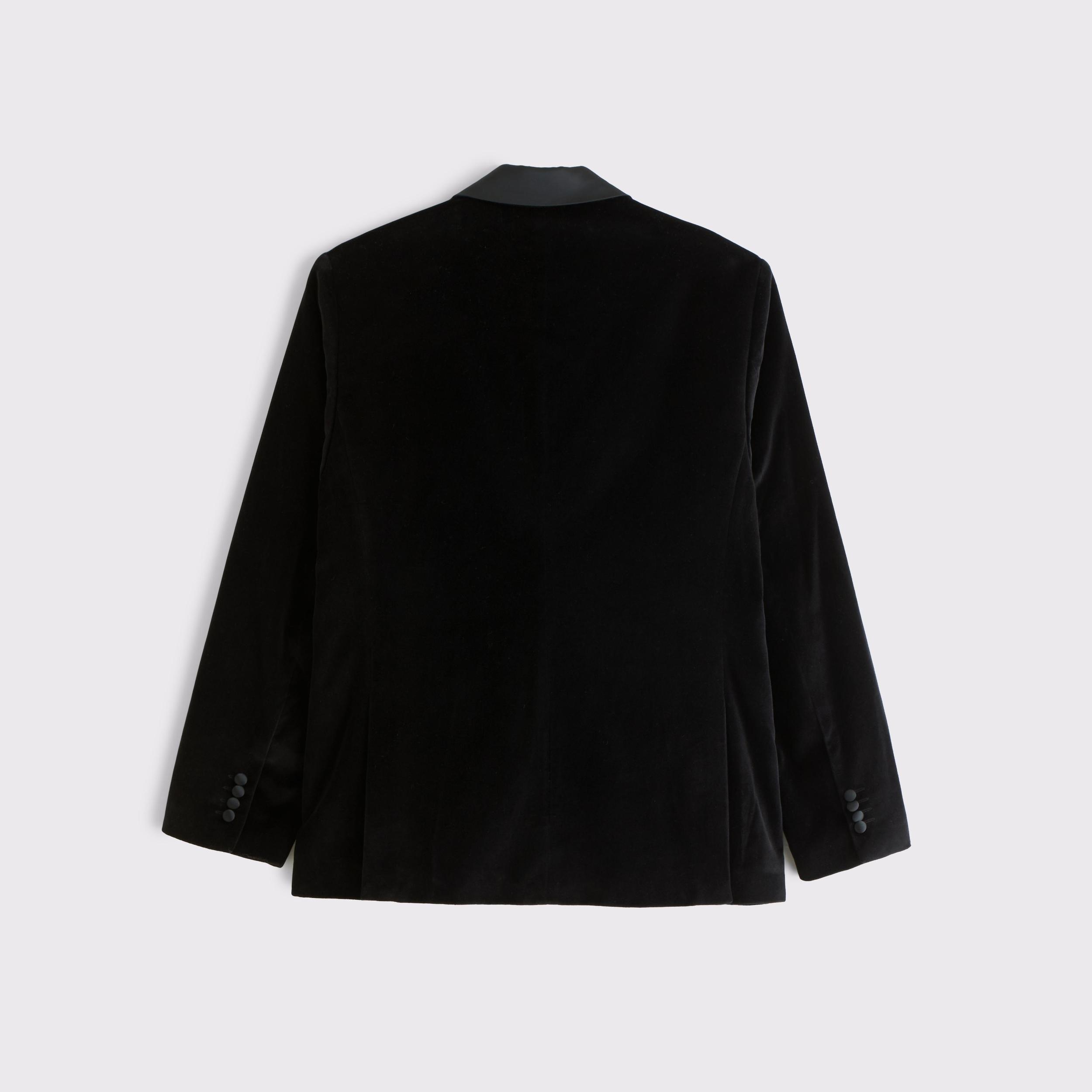 The A&F Collins Tailored Classic Velvet Blazer Product Image