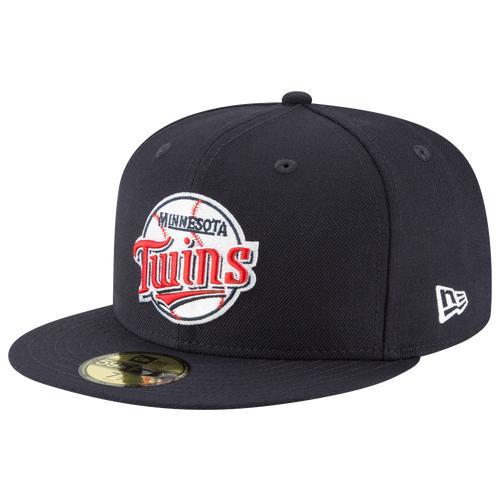 Men's New Era Navy Minnesota Twins Cooperstown Collection Wool 59FIFTY Fitted Hat, Size: 6 7/8, Blue Product Image