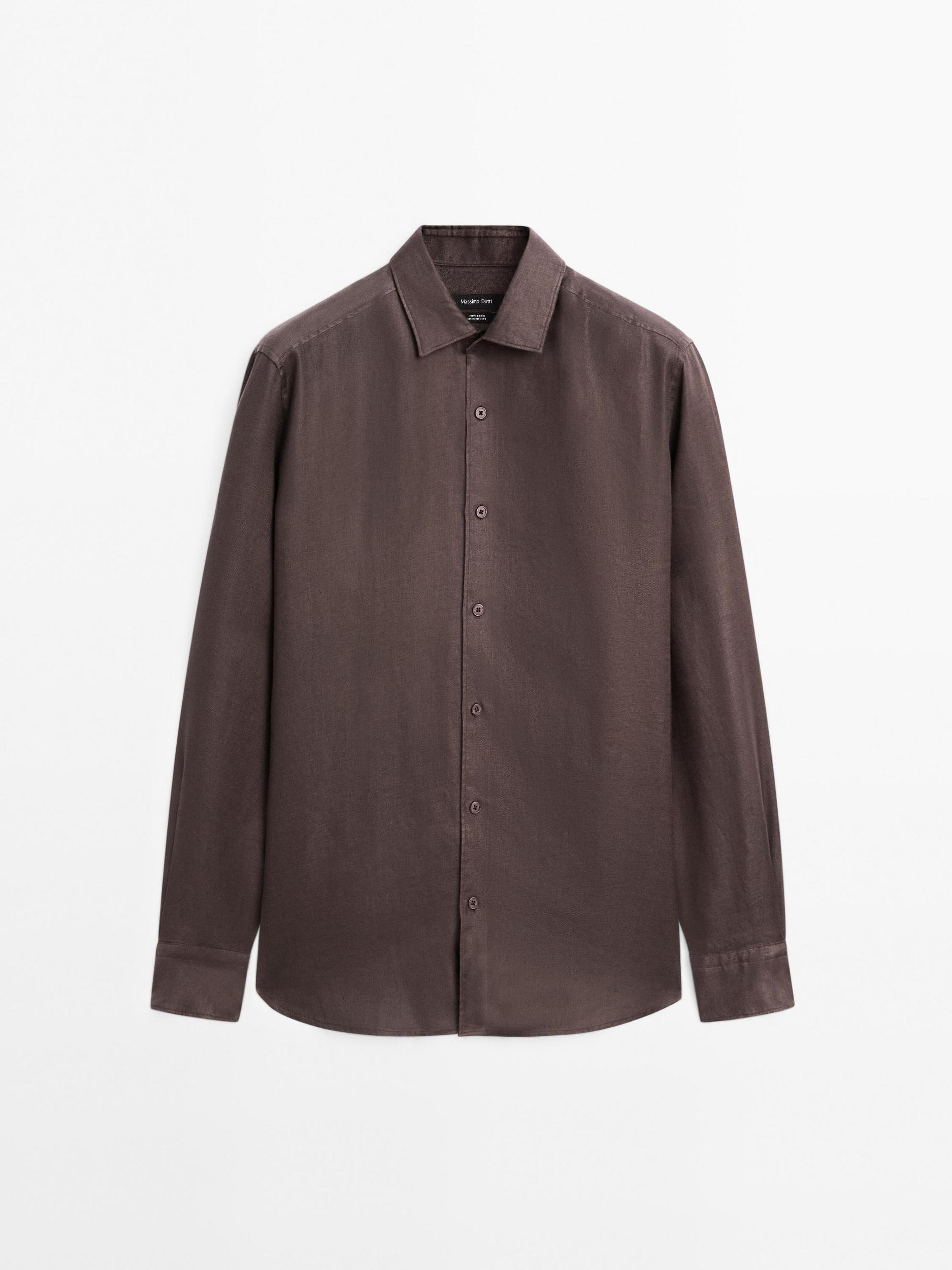 Lightweight regular fit twill shirt Product Image