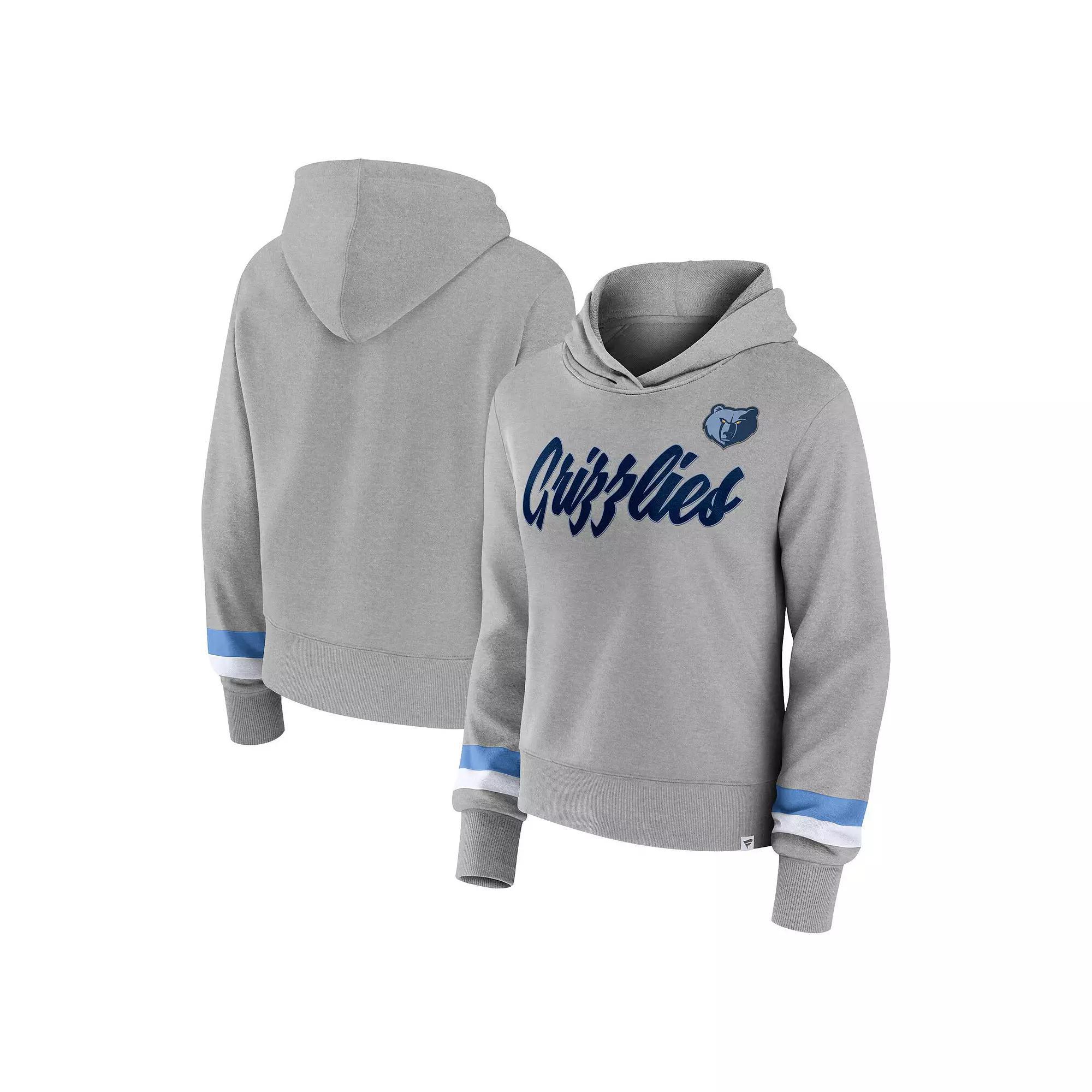Womens Fanatics Branded Heather Gray Memphis Grizzlies Halftime Pullover Hoodie Product Image