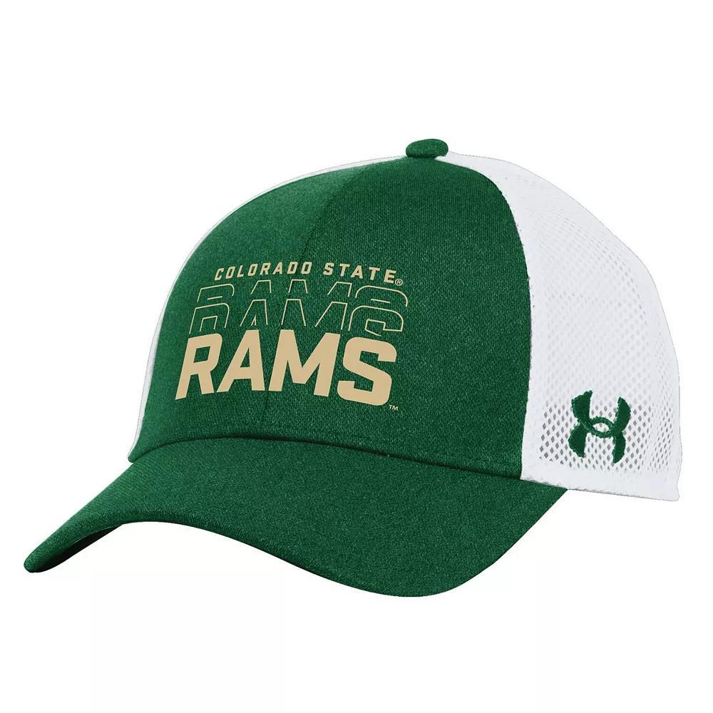 Men's Under Armour  Green Colorado State Rams 2024 Sideline Blitzing Trucker Adjustable Hat Product Image