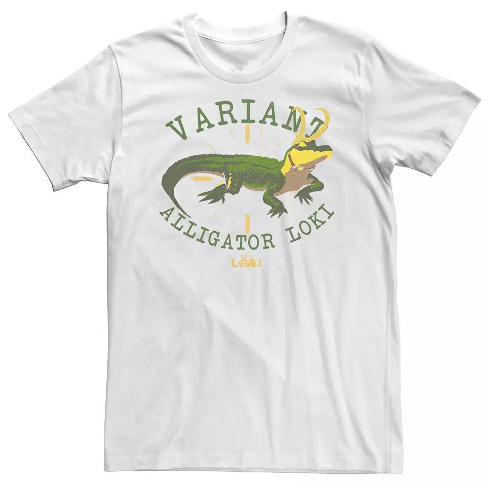 Big & Tall Marvel Loki Alligator Variant Tee, Men's, Size: 3XL, White Product Image