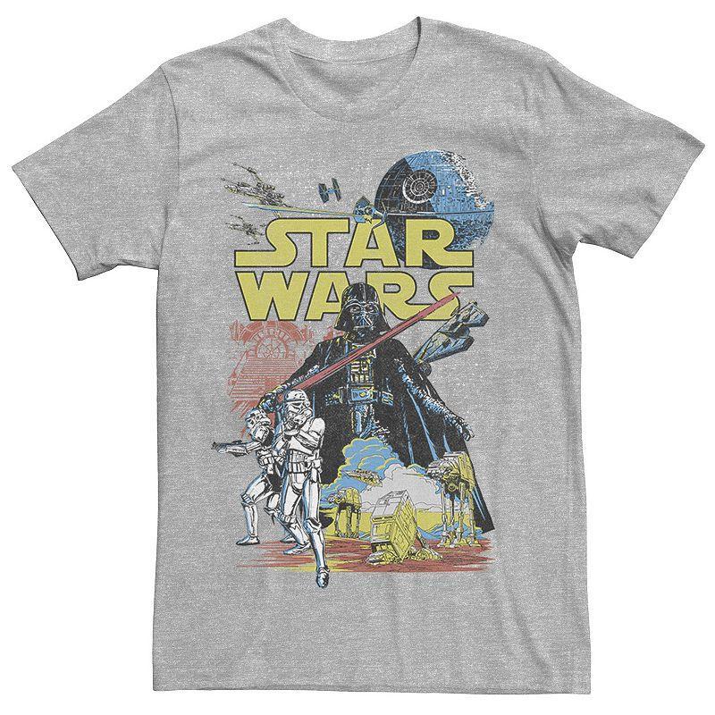 Men's Star Wars Rebel Classic Poster Graphic Tee, Size: Large, Navy Grey Product Image