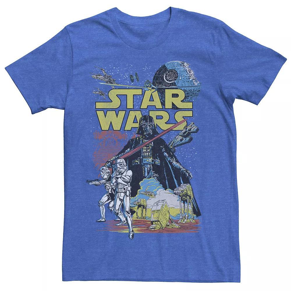 Men's Star Wars Rebel Classic Poster Graphic Tee, Size: Large, Navy Grey Product Image