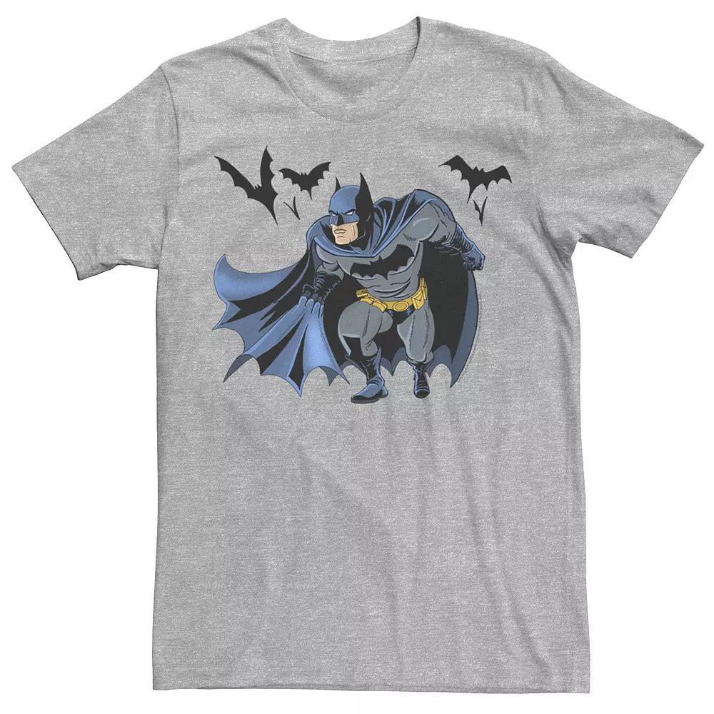 Mens DC Fandome Batman Crouch Portrait Tee Athletic Grey Product Image