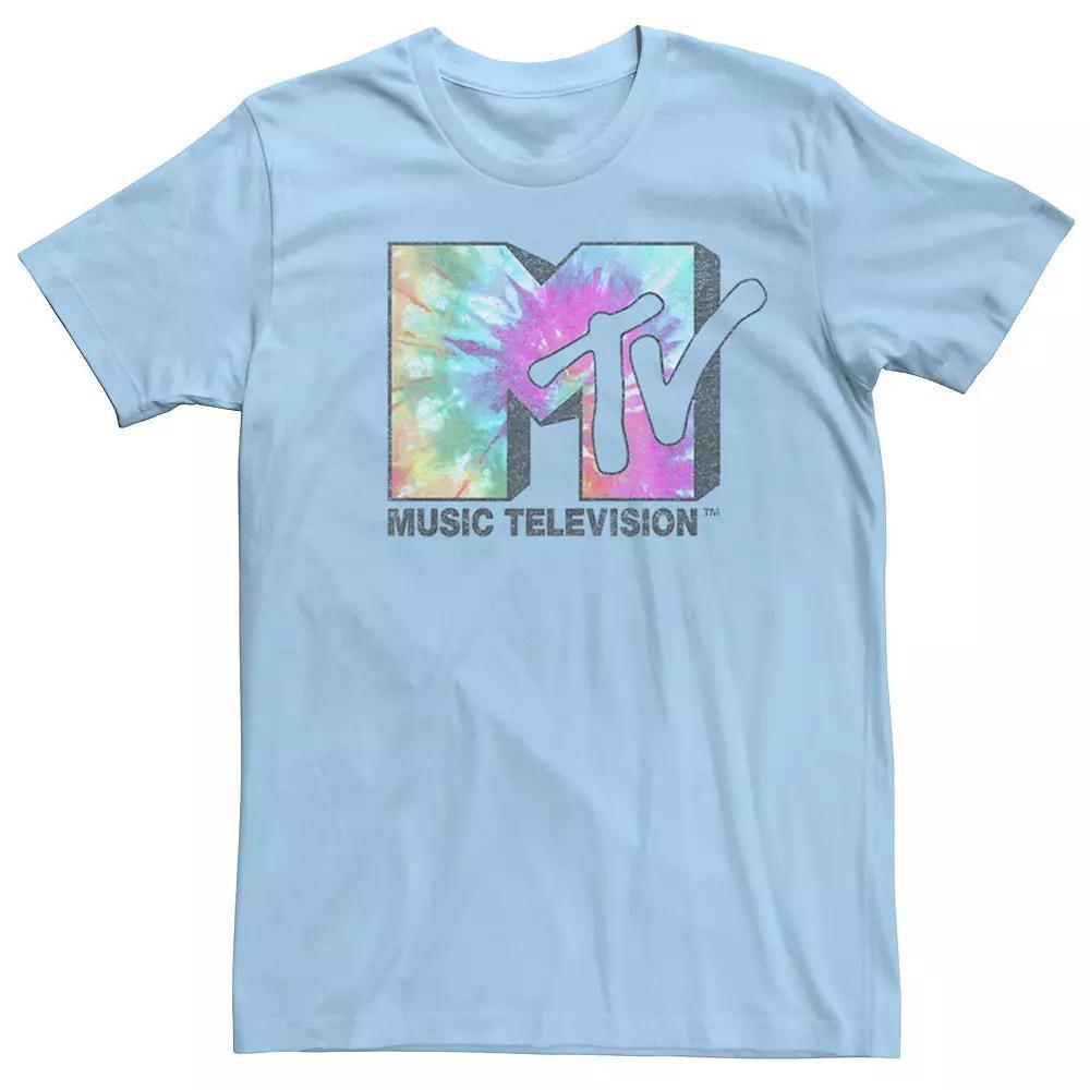 Mens MTV Vintage Tie Dye Logo Tee Athletic Grey Product Image