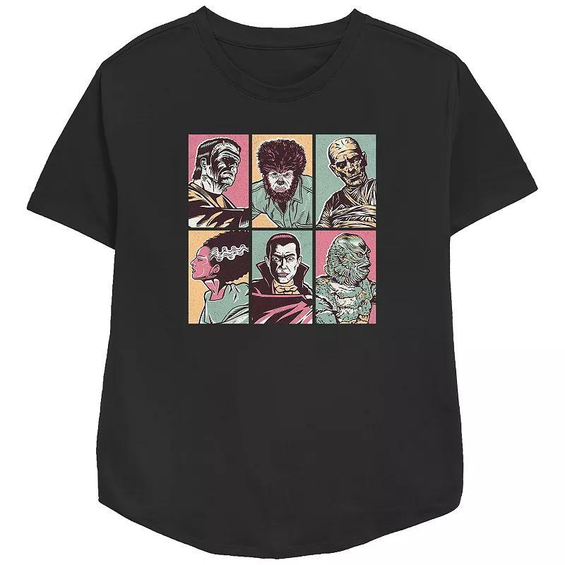 Womens Chevrolet Pastel Monster Trucks Relaxed Fit Graphic Tee, Girls Product Image