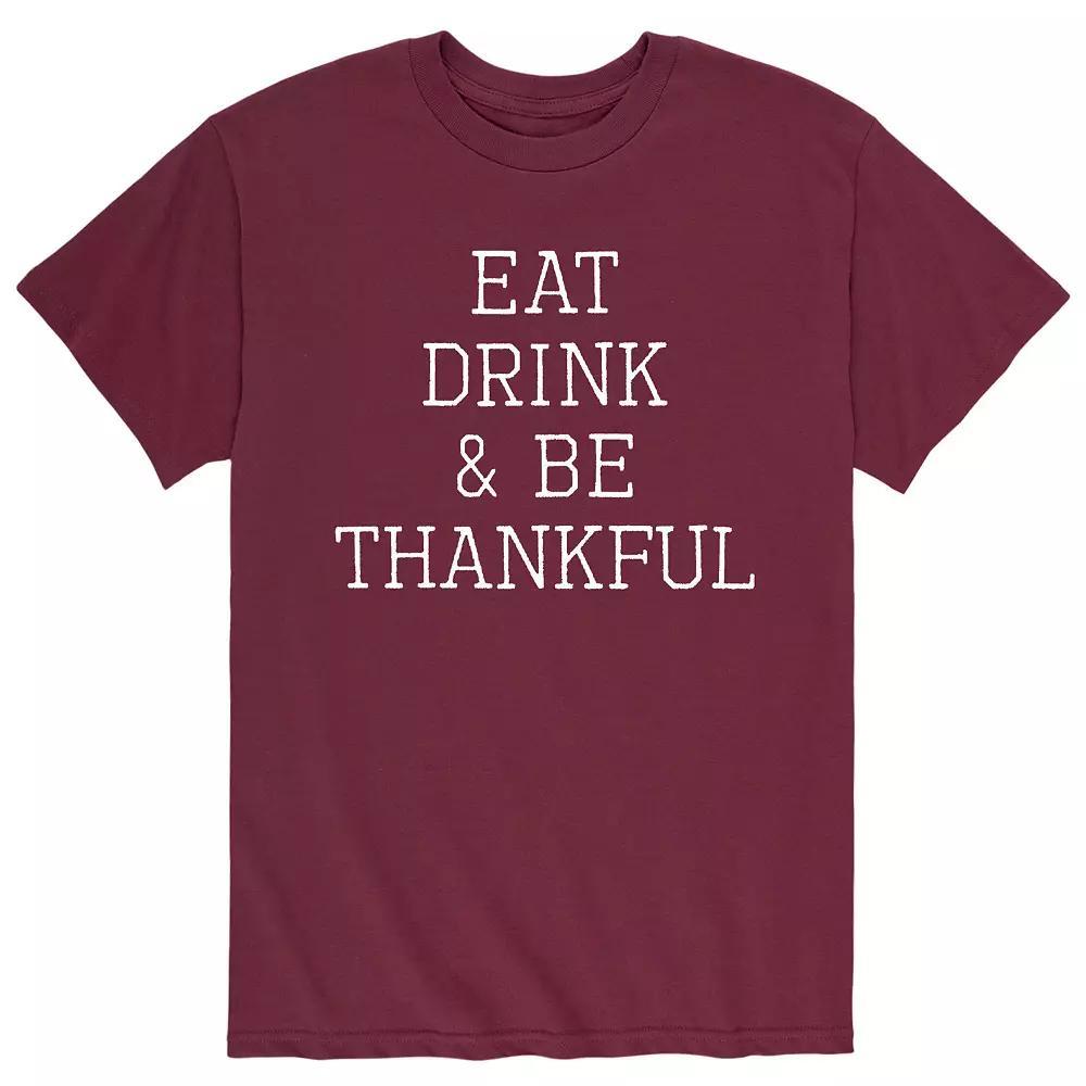 Mens Eat Drink Be Thankful Tee Product Image