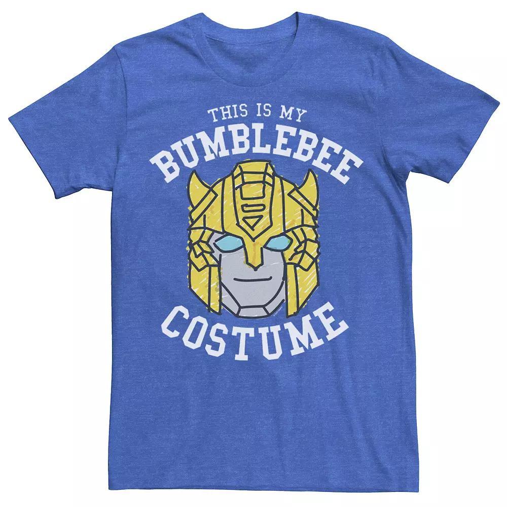 Men's Transformers Halloween This Is My Bumblebee Costume Tee, Size: Large, Royal Grey Product Image