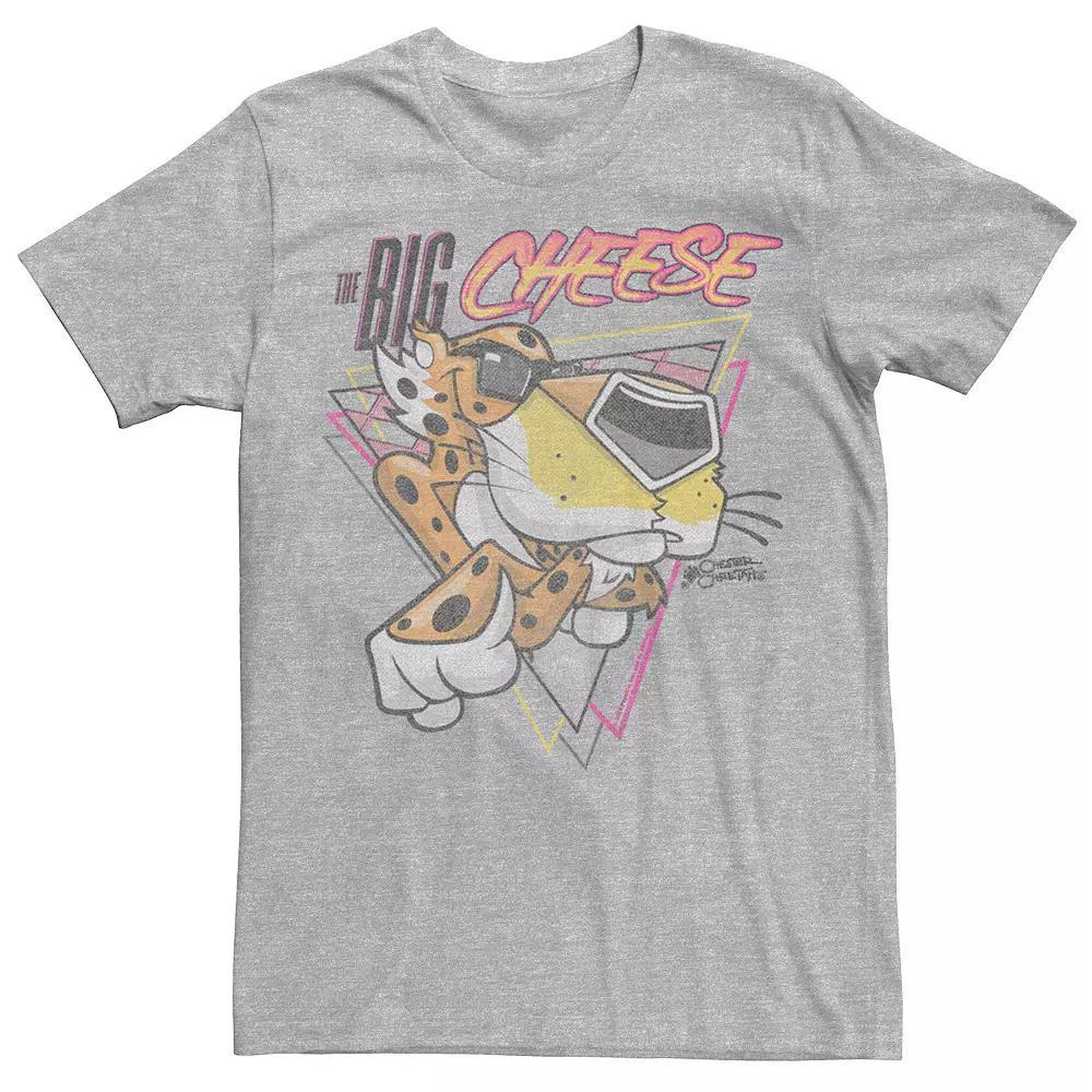 Men's Cheetos Chester The Big Cheese Triangles Graphic Tee, Size: XL, Athletic Grey Product Image