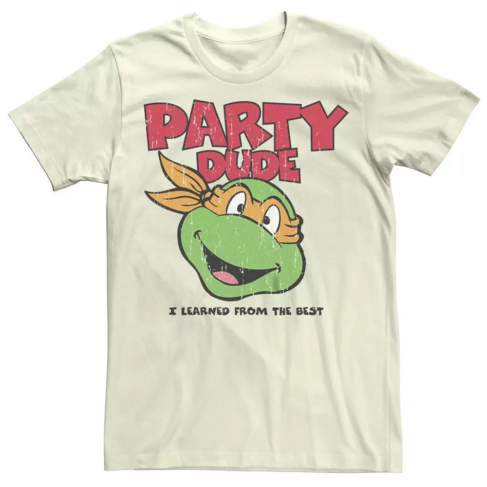 Men's Teenage Mutant Ninja Turtles Party Dude Graphic Tee, Size: Large, Natural Product Image