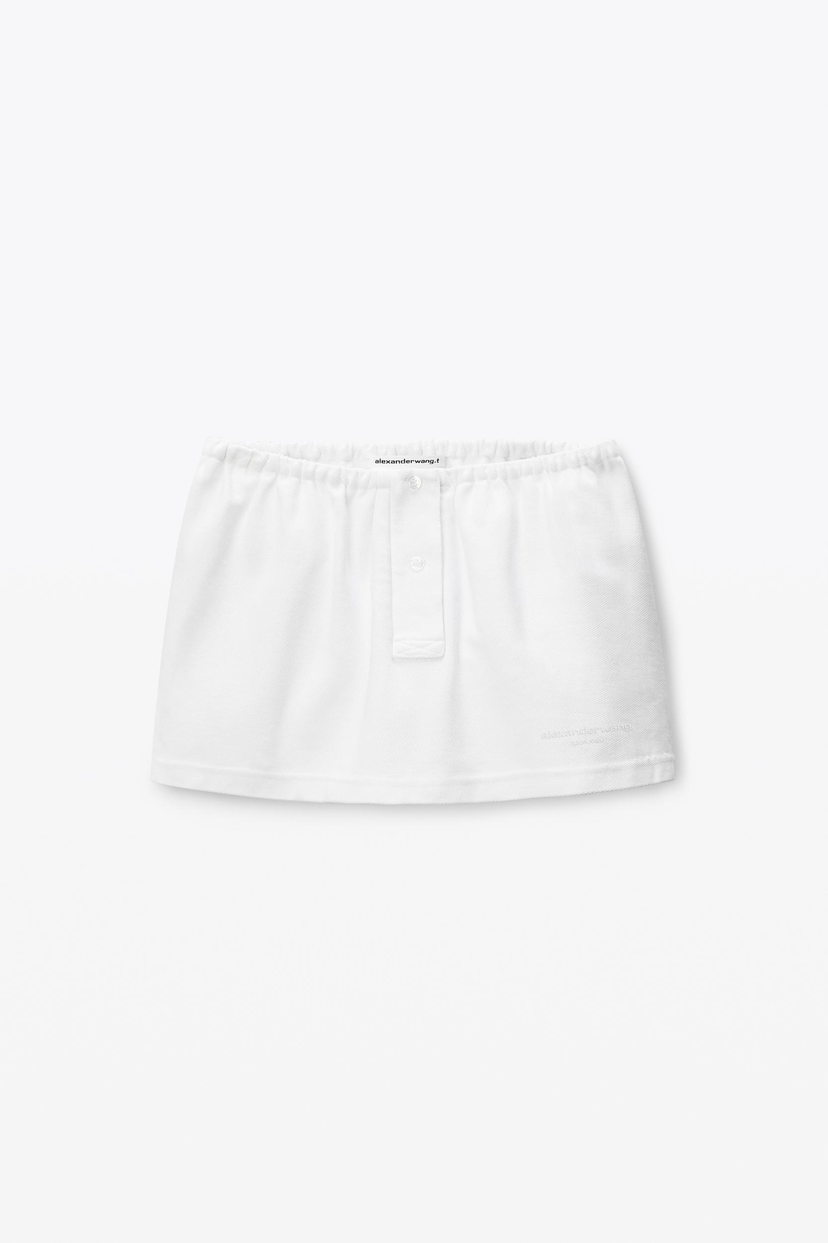 White Deconstructed Polo Shirt Product Image