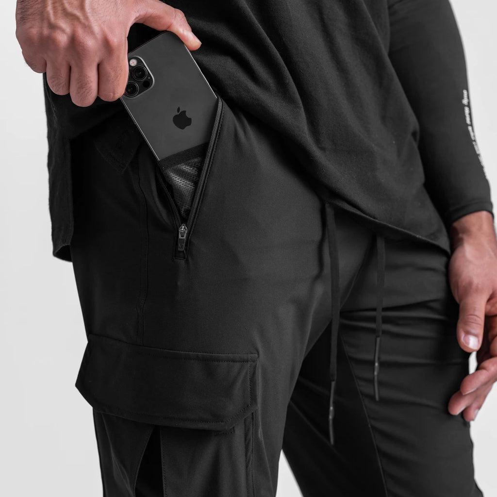 0437. Tetra-Lite® Cargo High Rib Jogger - Black Product Image