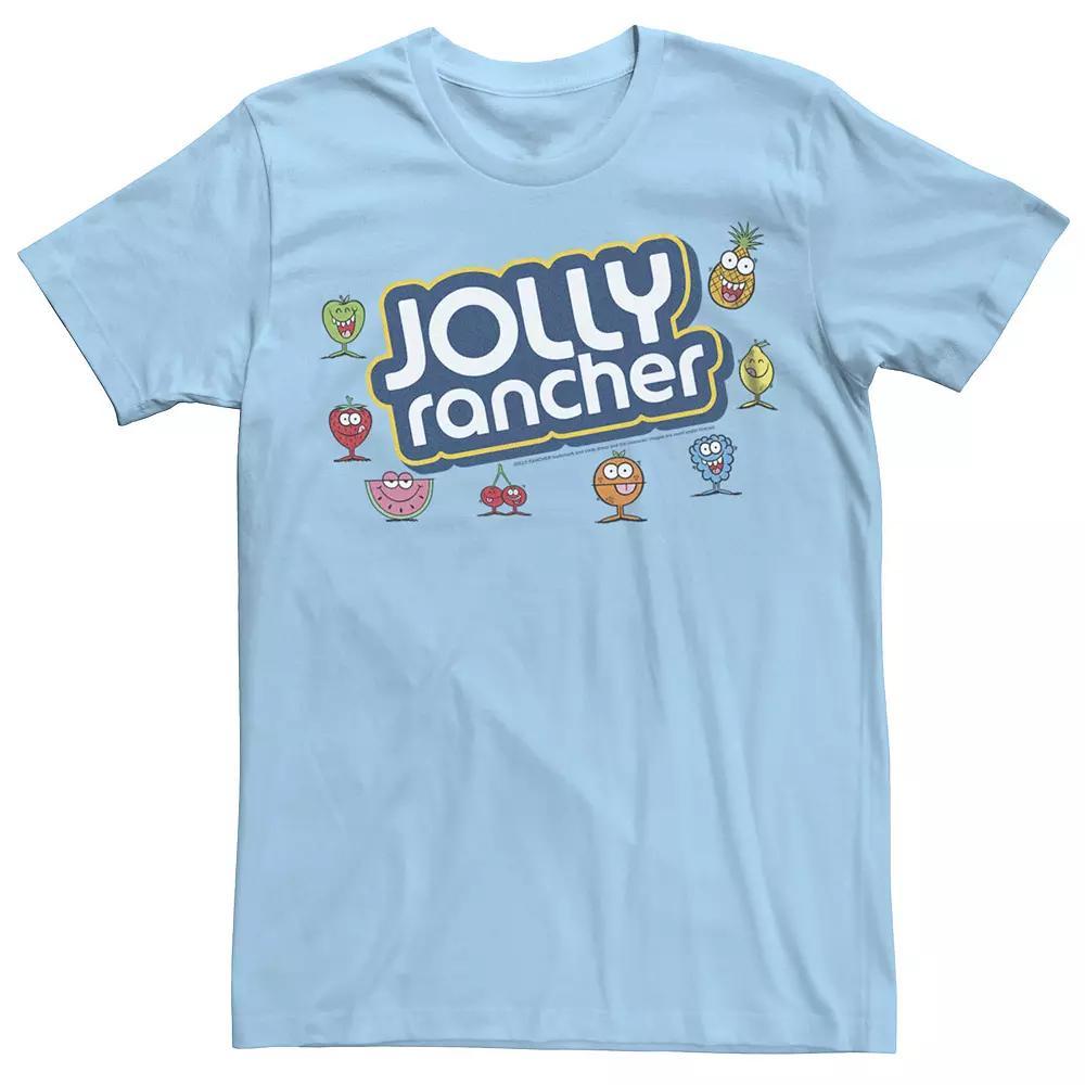 Men's Jolly Rancher Logo Fruits Graphic Tee, Size: Large, Light Blue Product Image