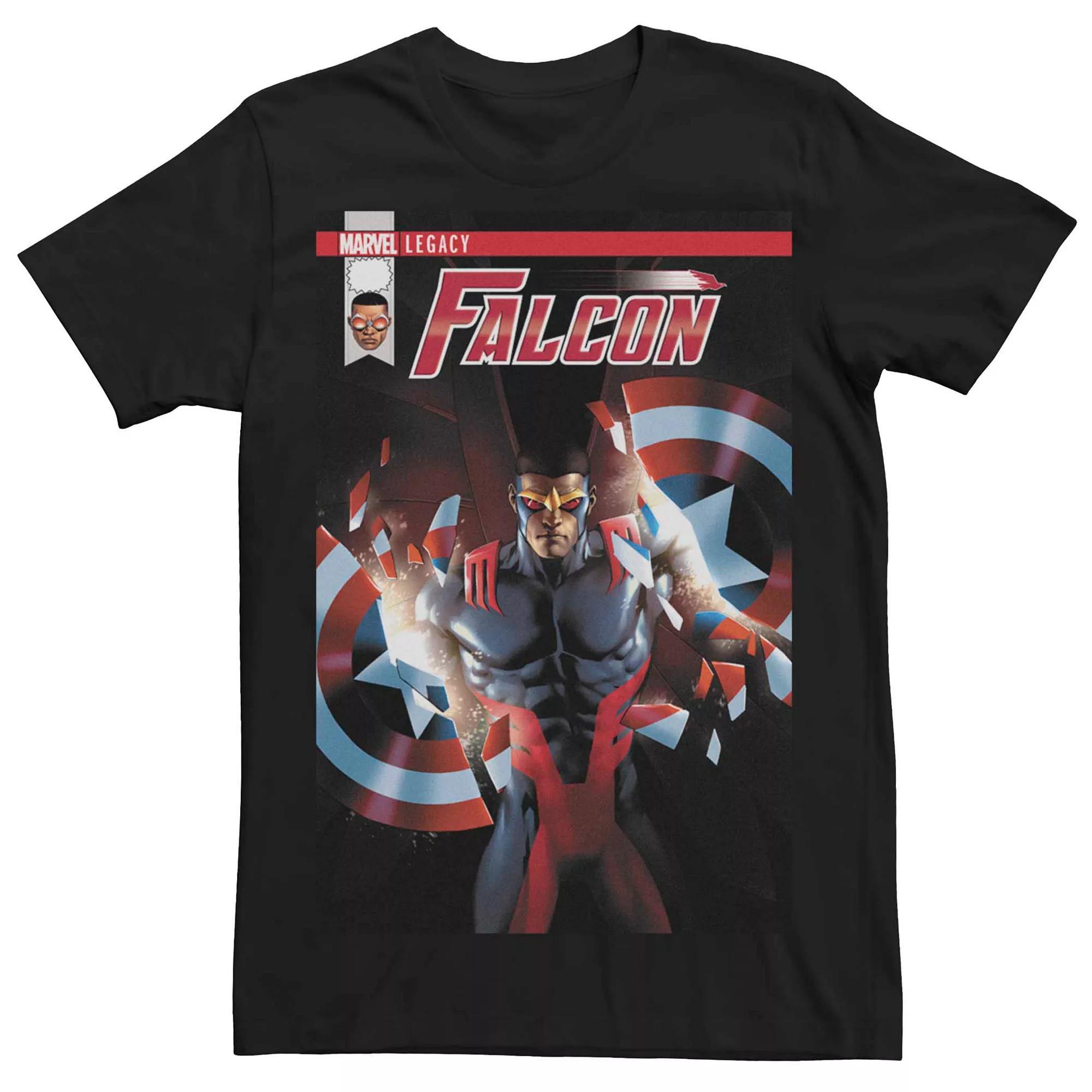 Men's Marvel Falcon Comic Cover Graphic Tee, Size: Medium, Black Product Image