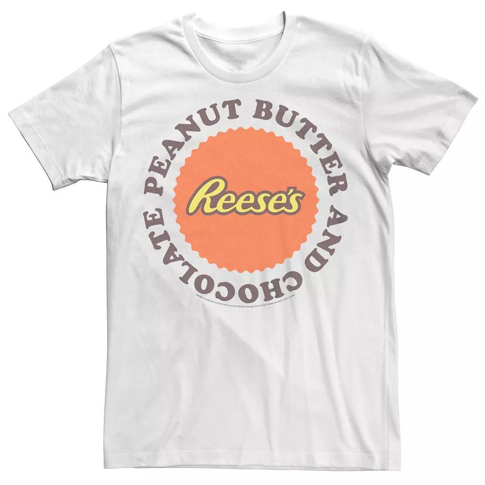 Men's Reese's Peanut Butter & Chocolate Graphic Tee, Size: XXL, White Product Image