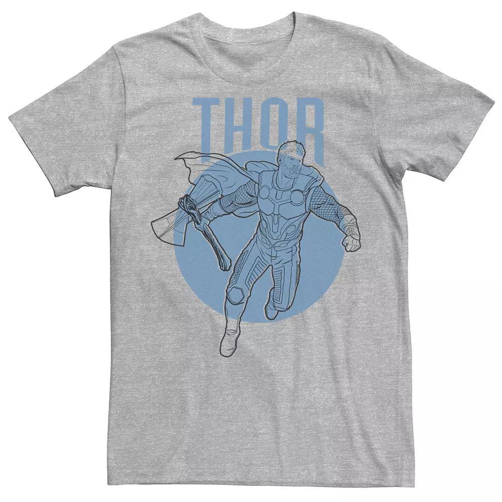 Men's Avengers Endgame Thor Tee, Size: XL, Athletic Grey Product Image