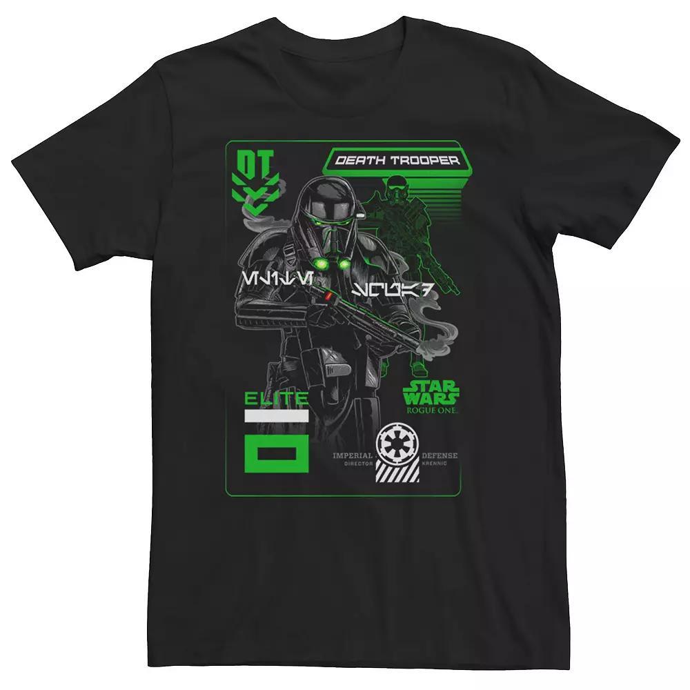 Big & Tall Star Wars Death Trooper Elite Battle Poster Tee, Men's, Size: XXL Tall, Black Product Image
