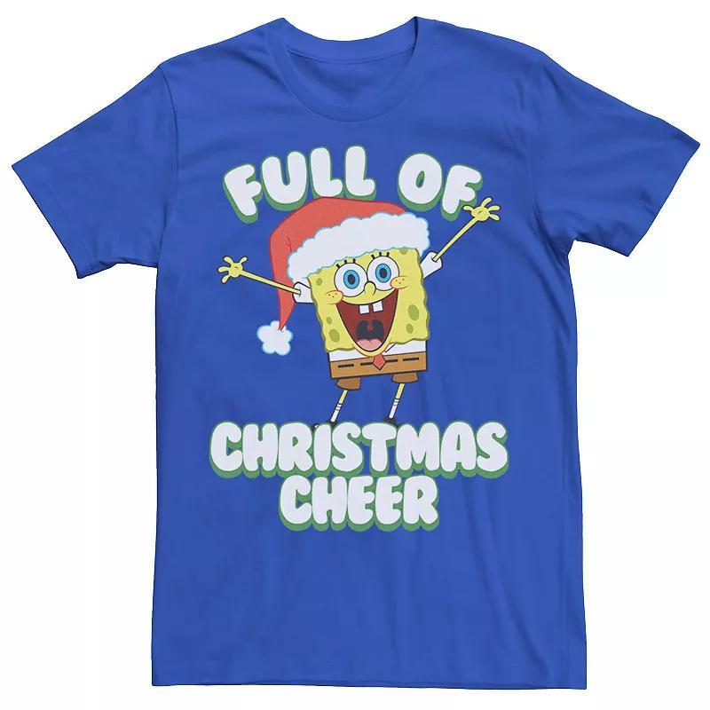 Men's SpongeBob SquarePants Full of Cheer Tee, Size: Large, Navy Grey Product Image