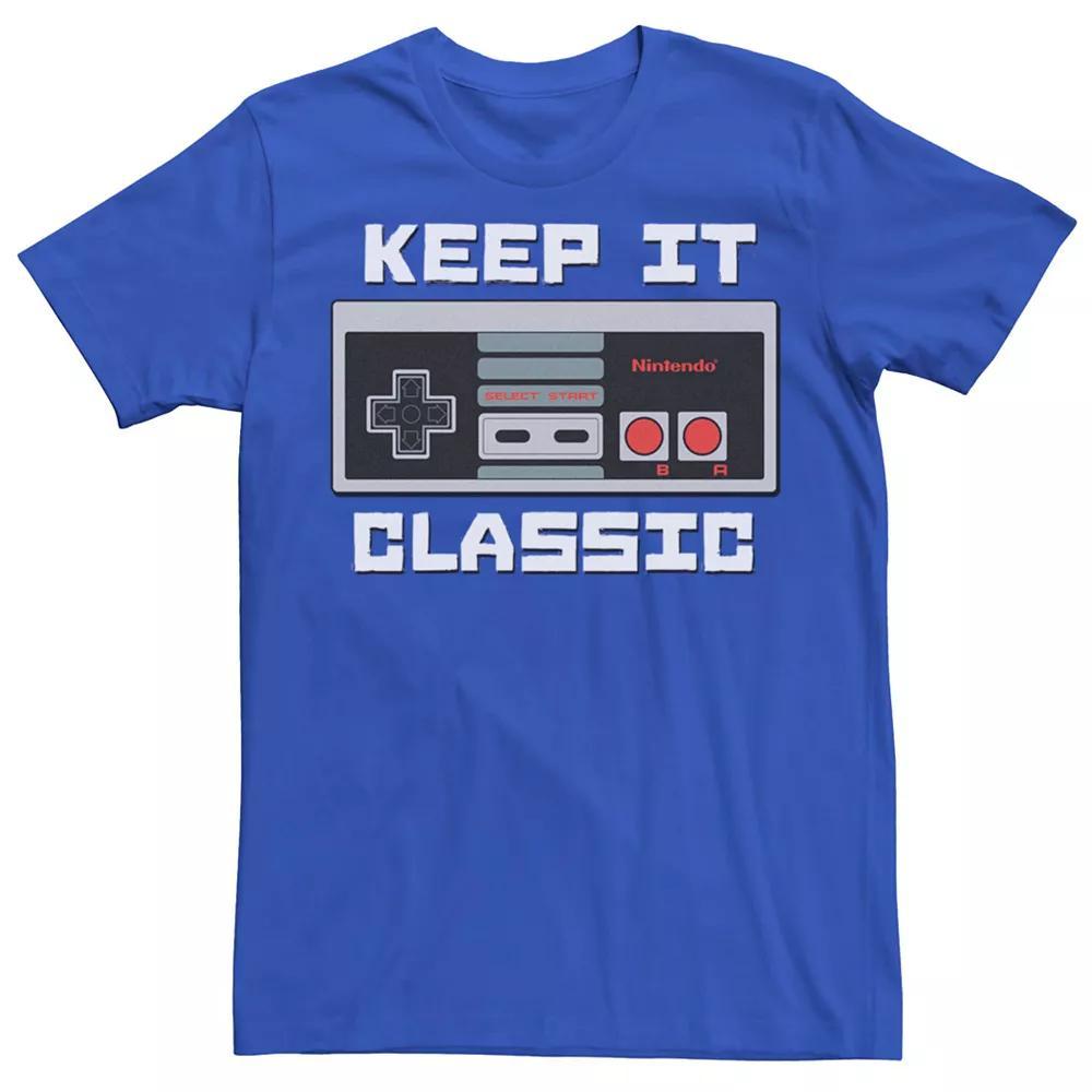 Men's Nintendo Keep It Classic Tee, Size: Medium, Navy Grey Product Image