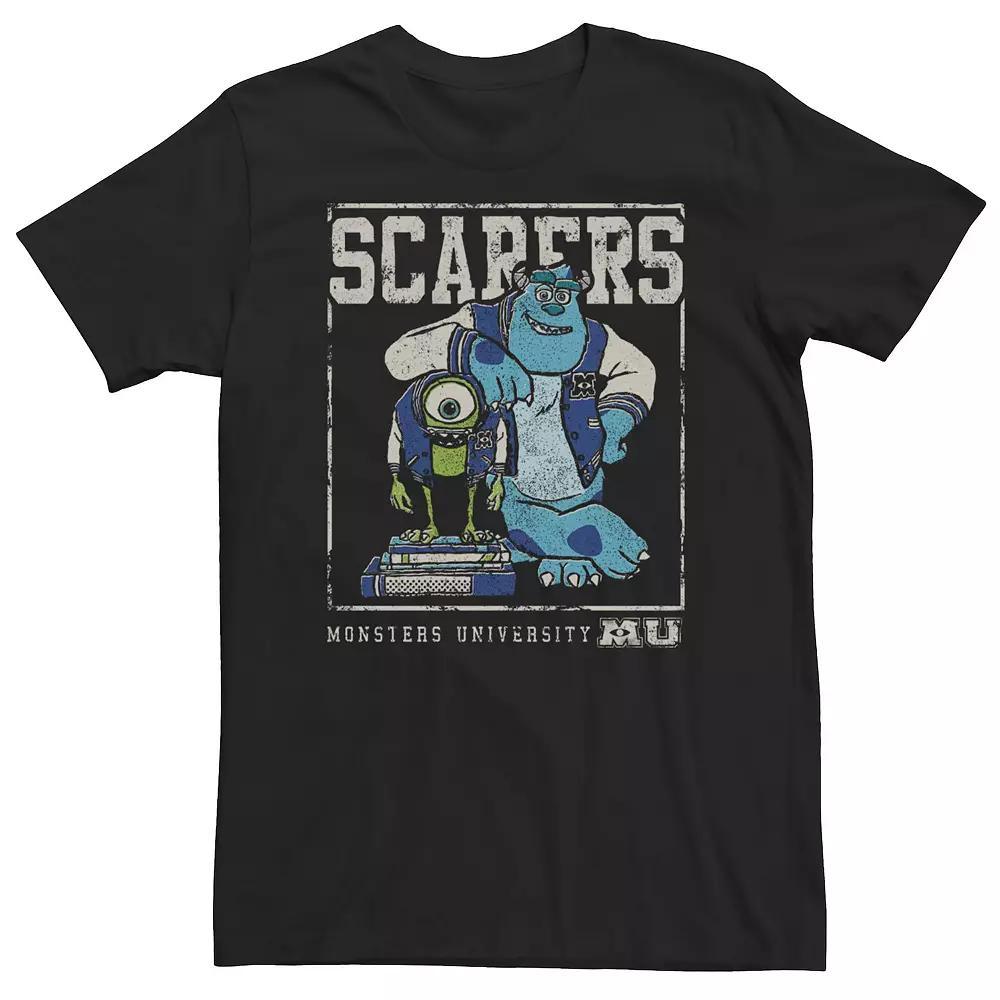 Big & Tall Disney / Pixar Monsters University Scarers Tee, Men's, Size: 4XL Tall, Black Product Image