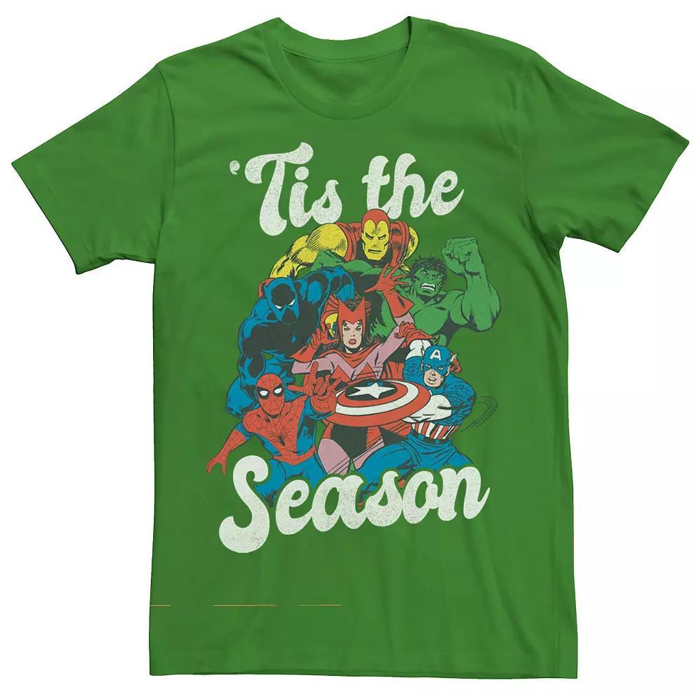 Men's The Avengers Holiday Squad 'Tis The Season Graphic Tee, Size: Medium, Kelly Product Image