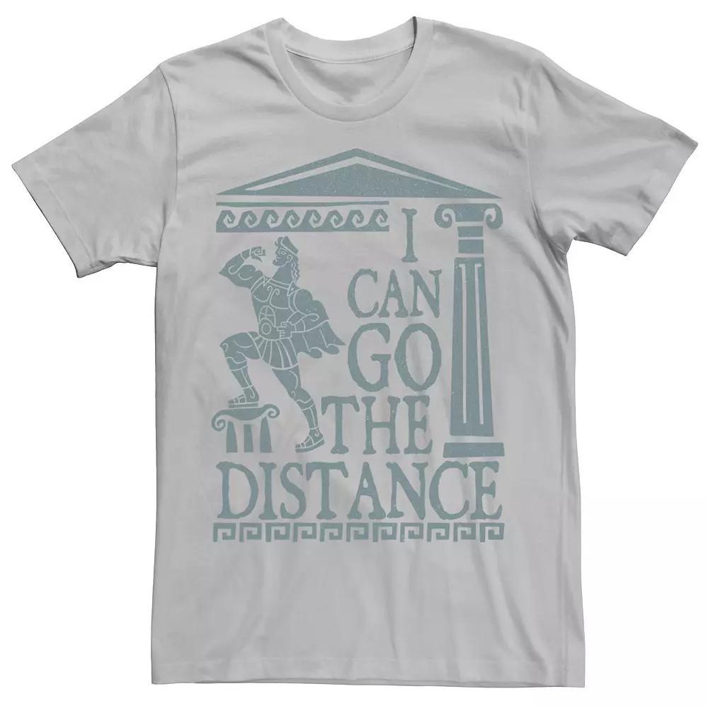 Disney's Hercules Men's Go The Distance Greek Art Tee, Size: Medium, Silver Product Image
