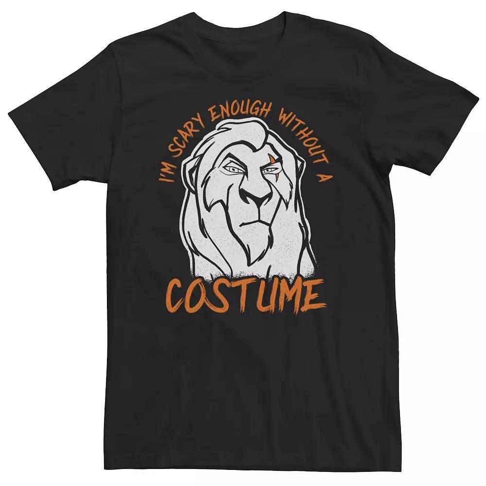 Big & Tall Disney The Lion King Scar Scary Enough Halloween Tee, Men's, Size: 3XL, Black Product Image