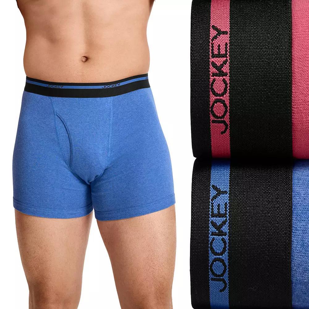 Big & Tall Jockey® 2-pack Classic Boxer Briefs, Men's, Size: 5XL, Blue Red Product Image
