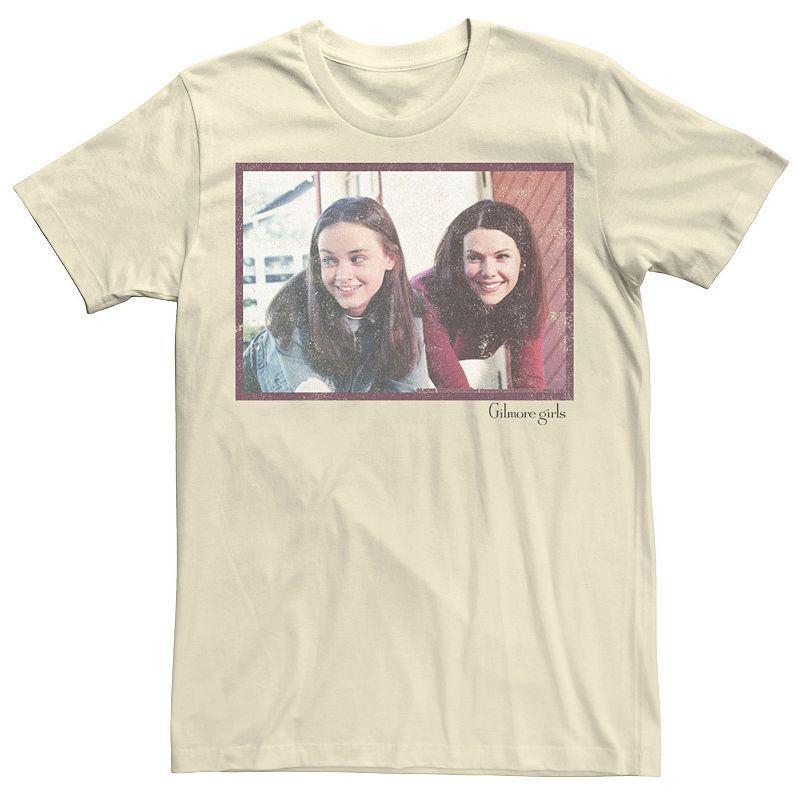 Men's Gilmore Girls Rory & Lorelai Portrait Tee, Size: XL, Athletic Grey Product Image