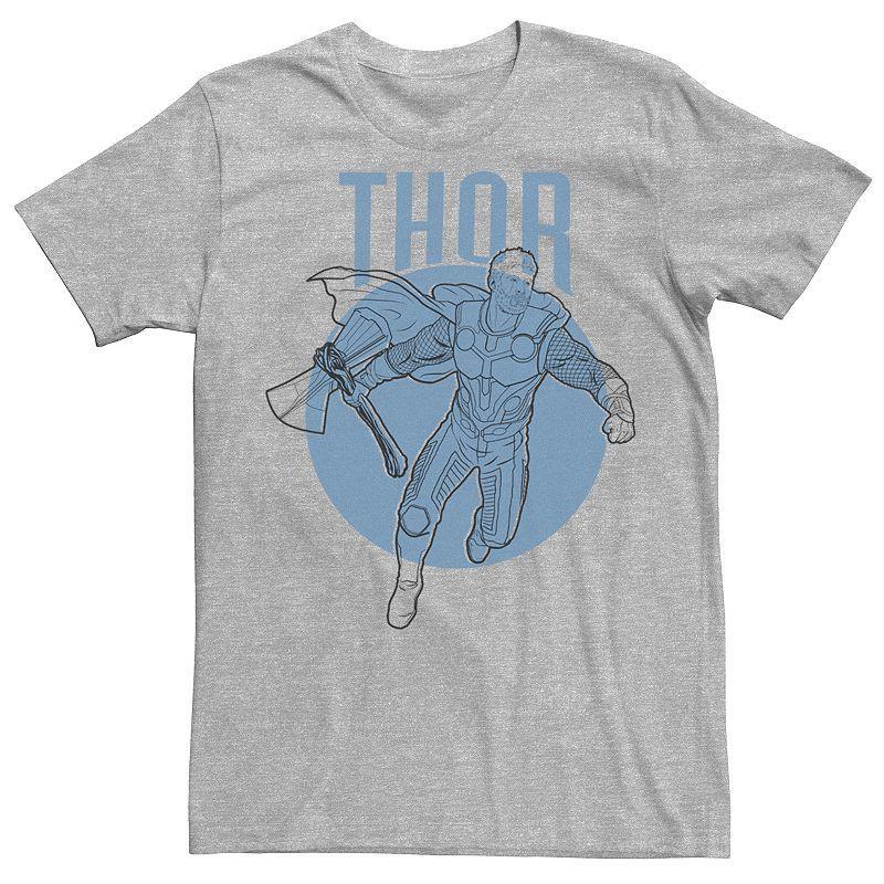 Men's Avengers Endgame Thor Tee, Size: XL, Athletic Grey Product Image