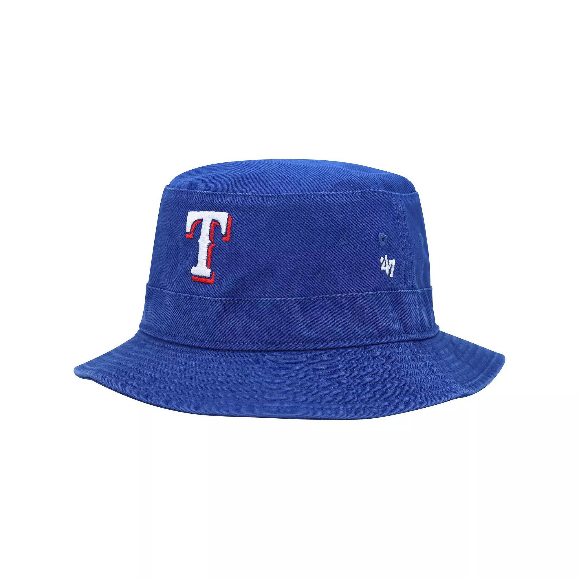 Mens 47 Royal Texas Rangers Primary Bucket Hat Product Image