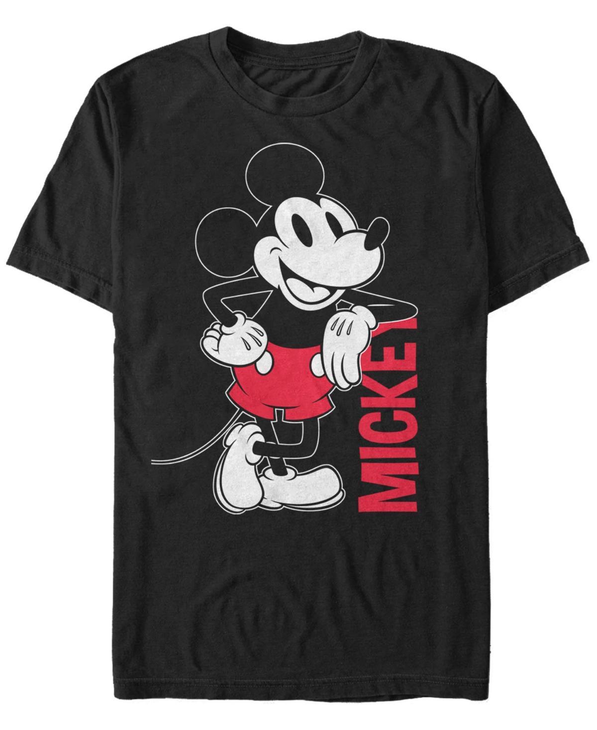 Disney's Mickey Mouse Men's Vintage Mickey Outline Tee, Size: Large, Black Product Image