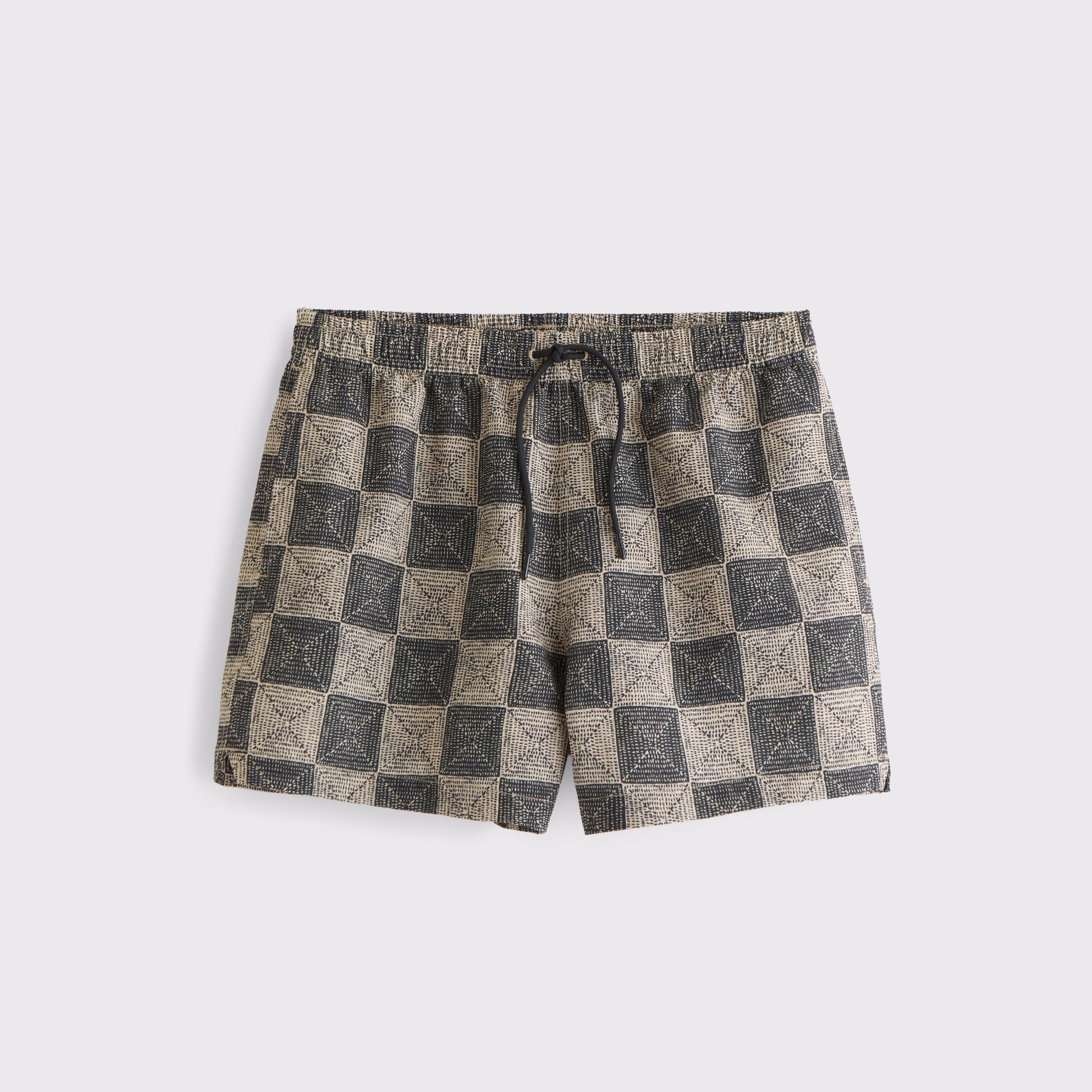Pull-On Wide Seersucker Swim Trunk Product Image