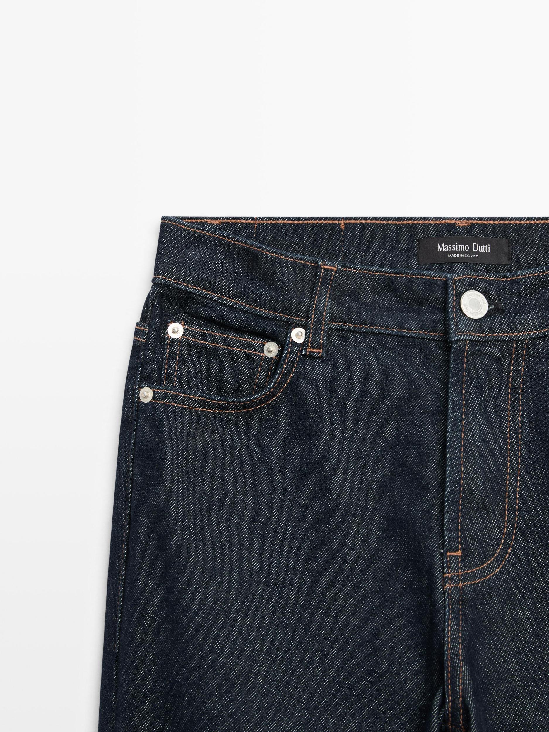 Mid-rise straight-leg jeans Product Image