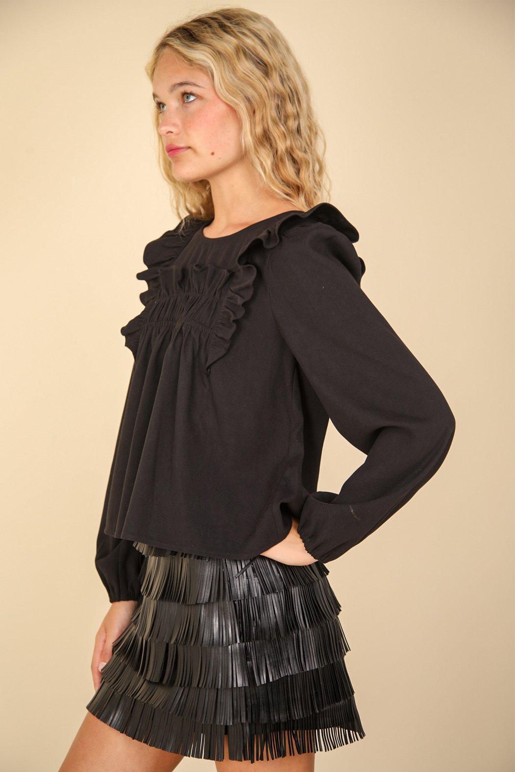 Rebecca Ruffle Blouse Product Image