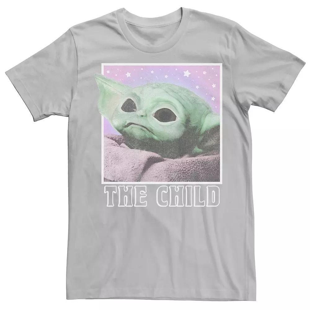 Men's Star Wars The Mandalorian Cosmic Child Galactic Tee, Size: XL, Grey Heather Product Image