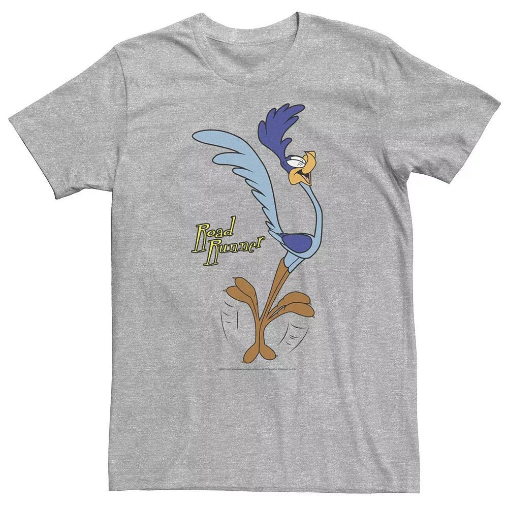 Big & Tall Looney Tunes Road Runner Happy Portrait Tee, Men's, Size: 4XL, Athletic Grey Product Image