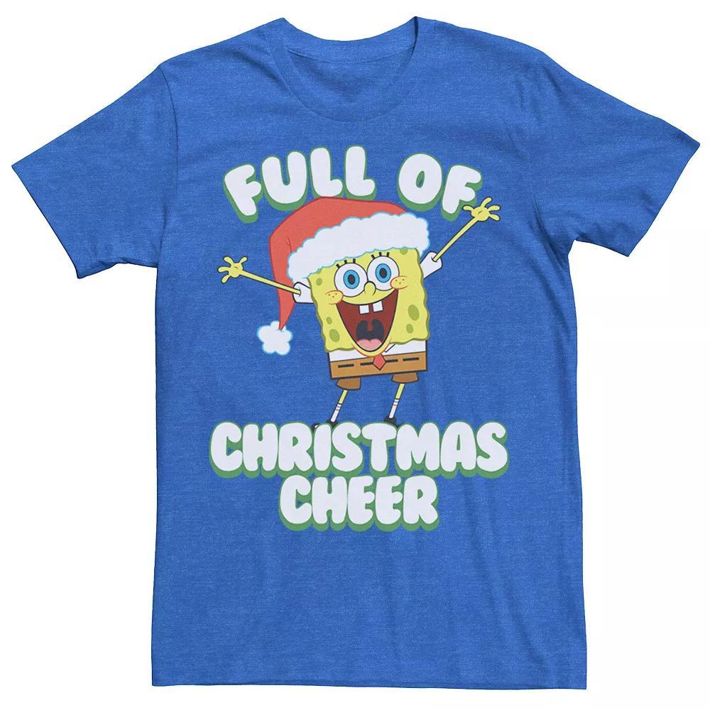 Men's SpongeBob SquarePants Full of Cheer Tee, Size: Large, Navy Grey Product Image