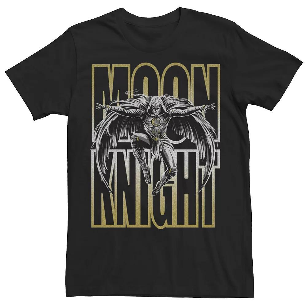 Men's Marvel Moon Knight Leaping Knight Moon Jumps Tee, Size: XL, Black Product Image