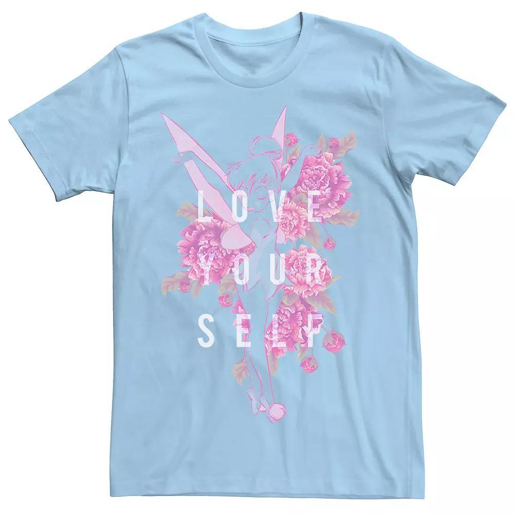 Men's Flower Names Sketched Tee, Size: XXL, Light Blue Product Image