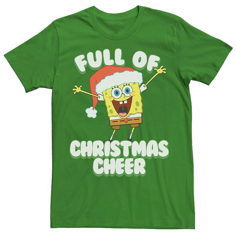 Men's SpongeBob SquarePants Full of Cheer Tee, Size: Large, Navy Grey Product Image