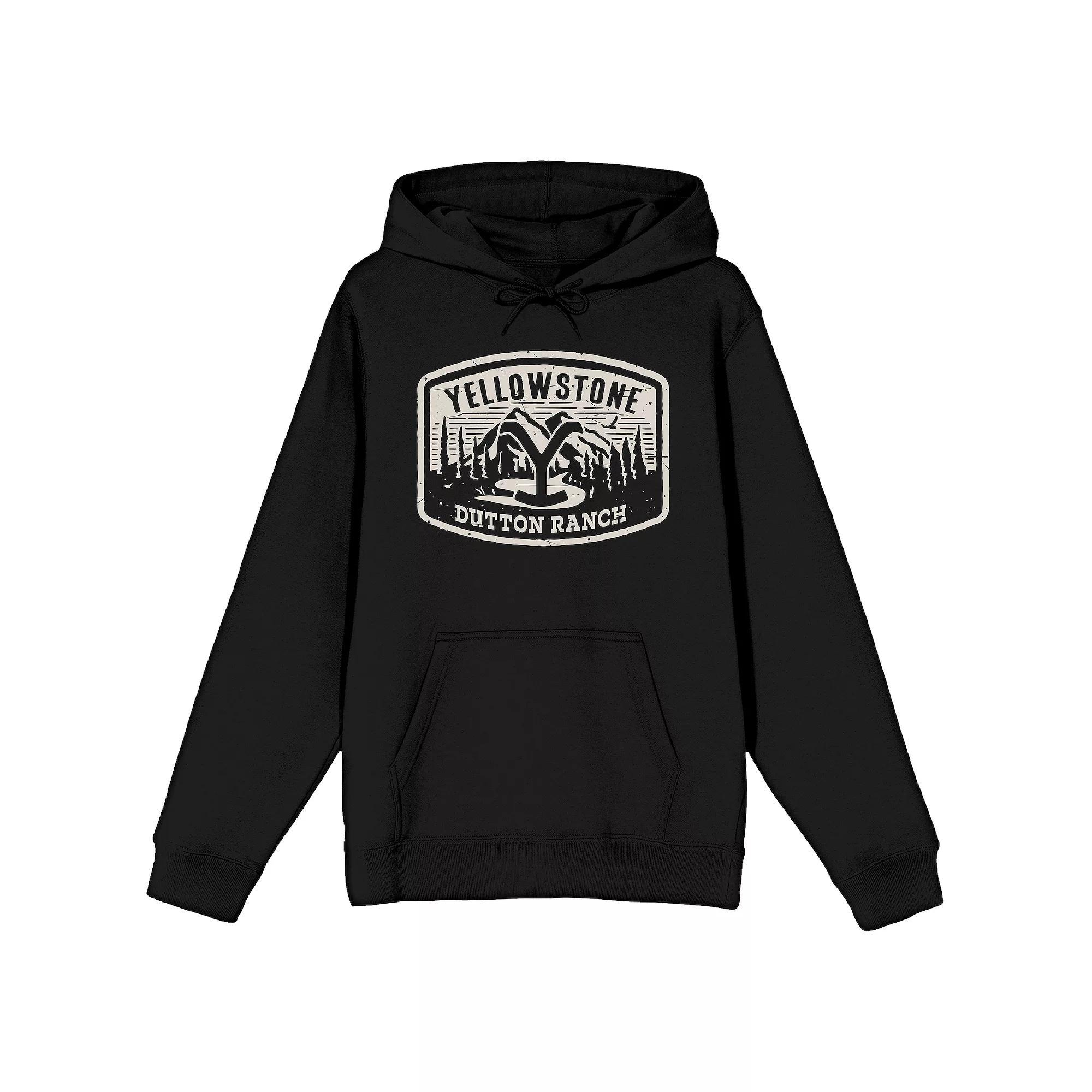 Men's Yellowstone Dutton Ranch Hoodie, Size: Small, Black Product Image