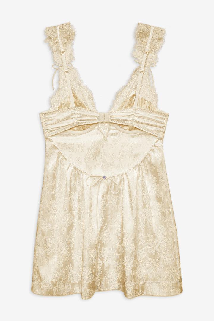 Victoria Slip Dress — Ivory Product Image