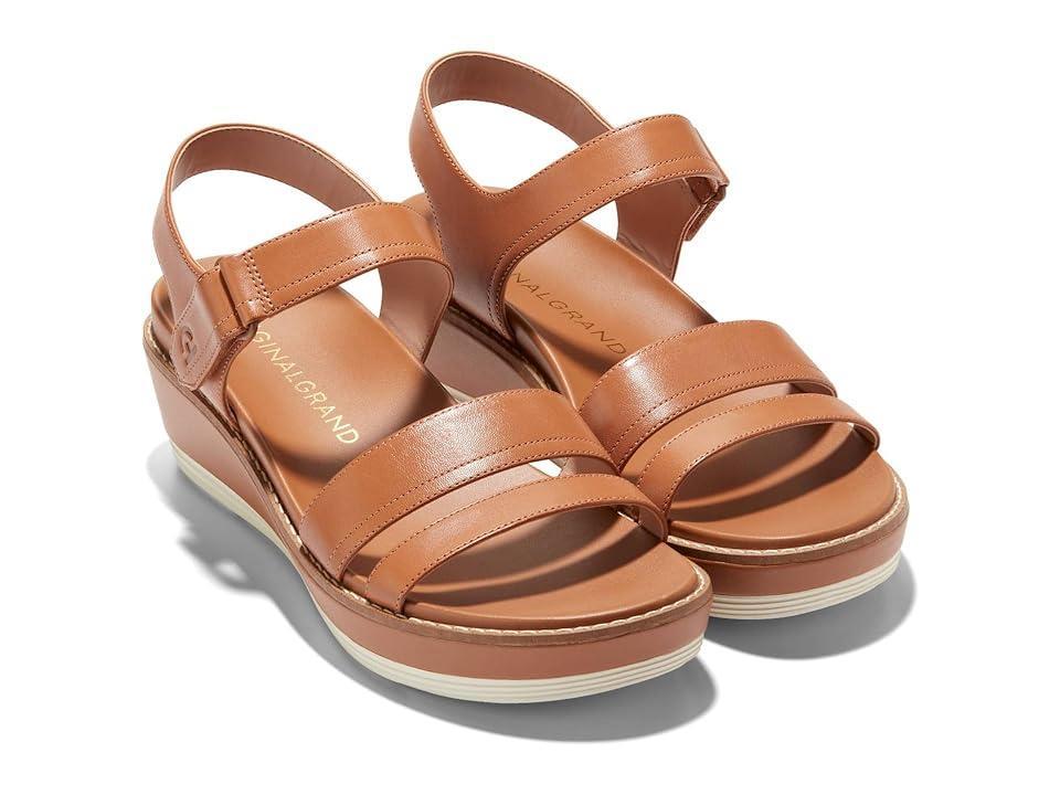 Cole Haan Womens riginal Grand Peyton Flatform Sandals - Brown Size 7 Product Image