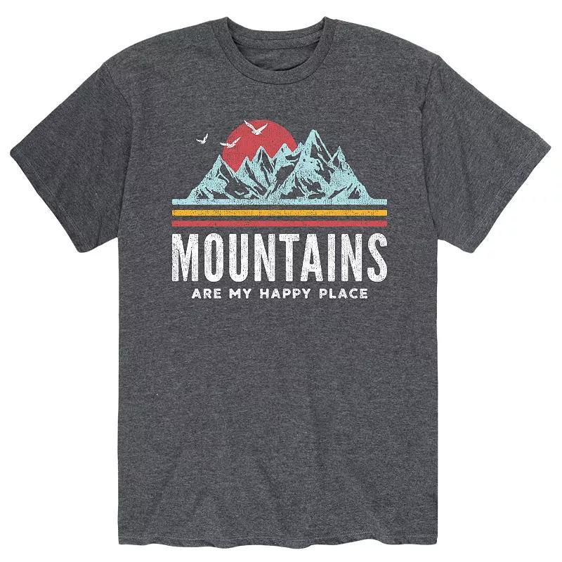 Mens Mountains Are My Happy Place Tee Product Image