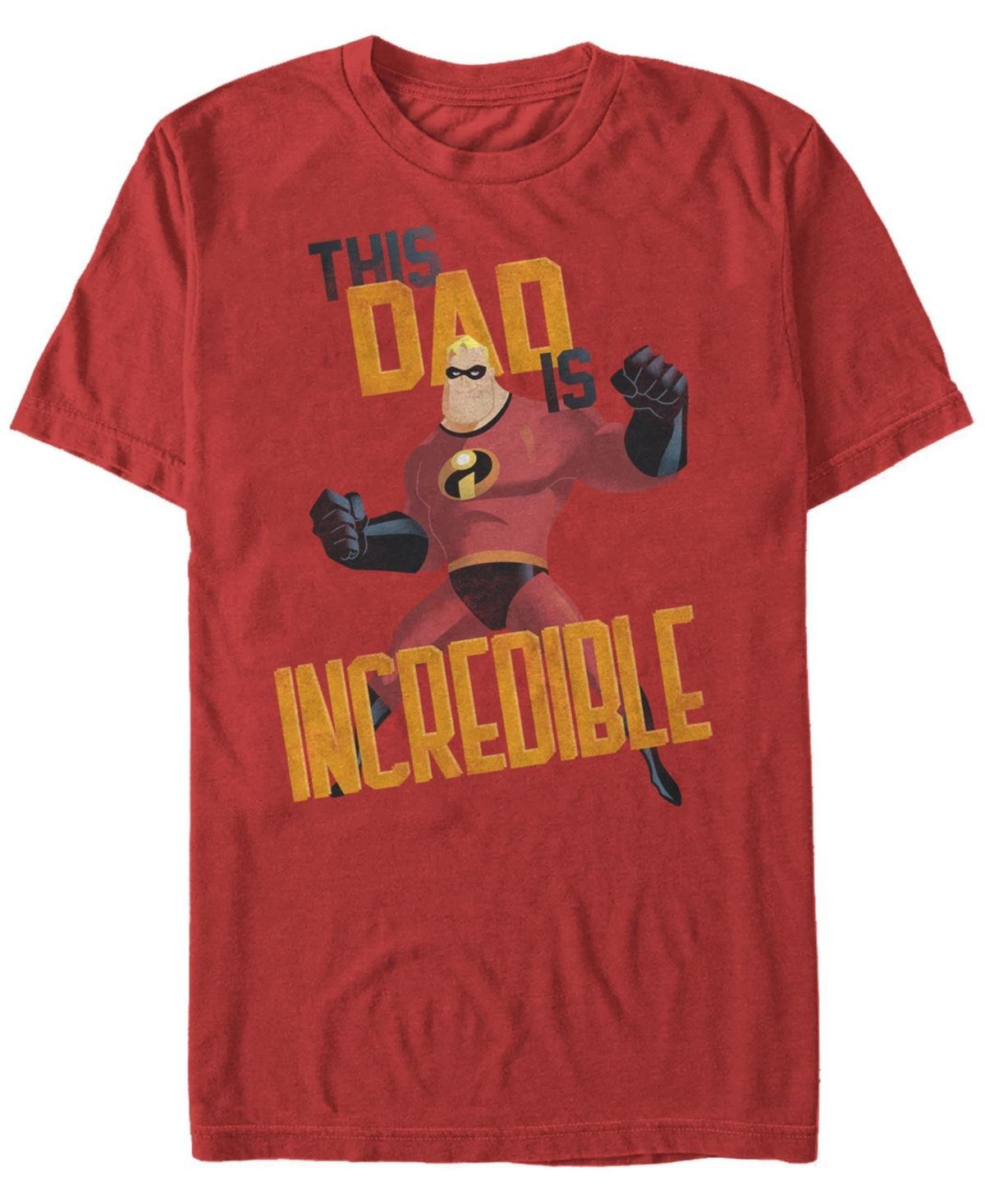 Disney / Pixar's The Incredibles Men's This Dad Tee, Size: Large, Athletic Grey Product Image