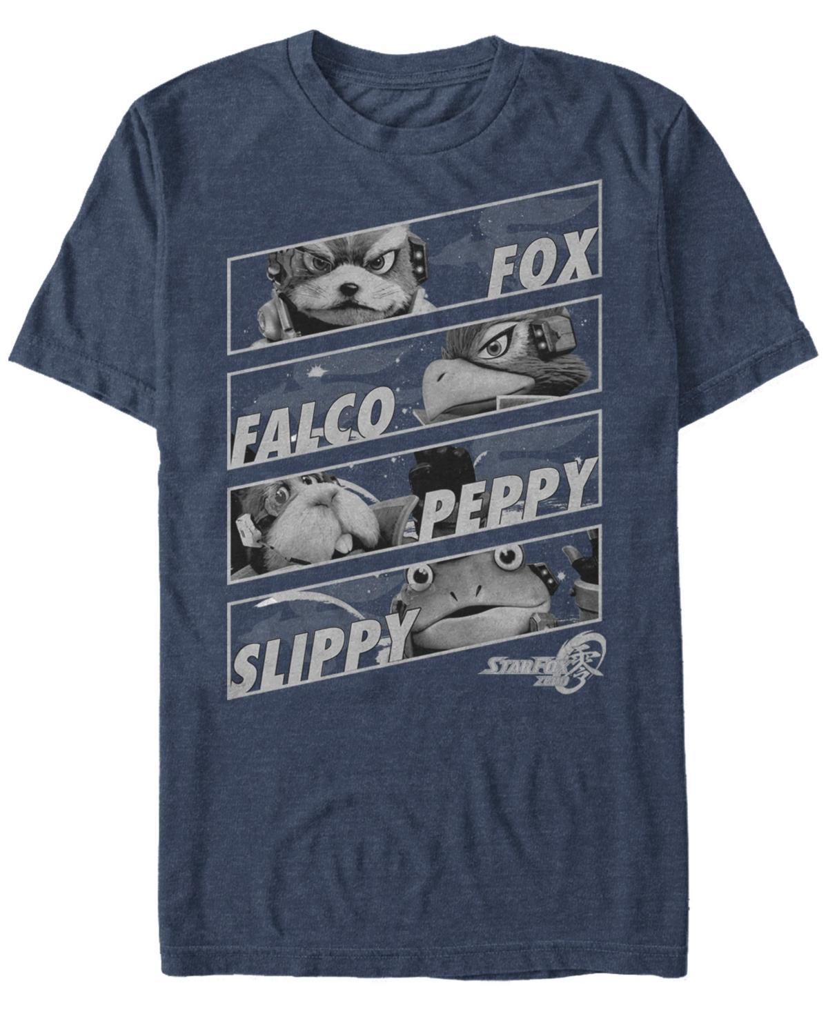 Mens Star Fox Zero Team Change Tee Navy Grey Product Image
