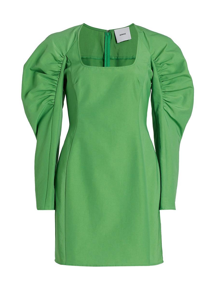 Womens Lexi Ruched-Sleeve Minidress Product Image