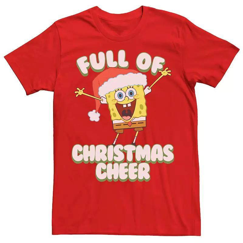 Men's SpongeBob SquarePants Full of Cheer Tee, Size: Large, Navy Grey Product Image